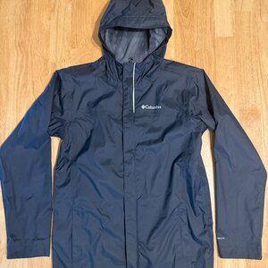 Columbia Boys Windbreaker Rain Jacket Coat Waterproof Black Size L Large (14-16)